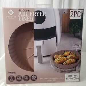 Gourmet Silicone Air Fryer Liner 2 Pc. Brand New never used